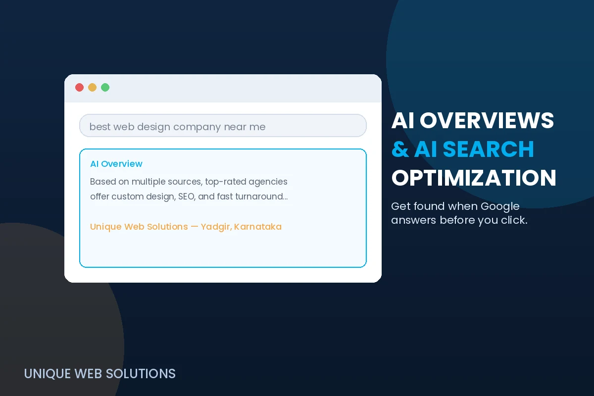 How to Rank in Google AI Overviews in 2026 – Unique Web Solutions