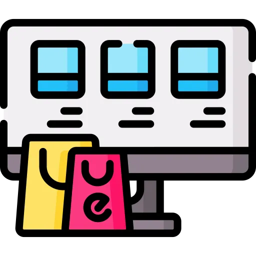 E-commerce website development icon – online store solutions Yadgir